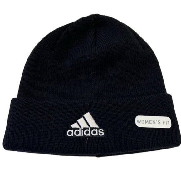 Accessories - NWT Adidas Women’s Fit Fold Beanie Hat in Black.